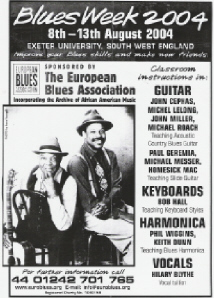 Blues Week poster 2004