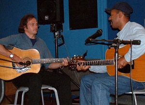 Michel Lelong and Michael Roach at Blues Week 2004